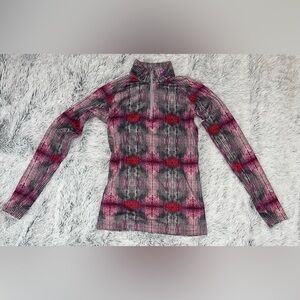 Nike Dri-Fit Pro Combat Printed 1/2 Zipper Pullover size Small